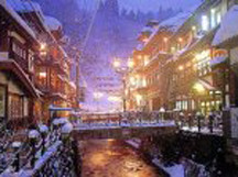 冬の銀山温泉